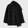 Bettina Fringed Blanket Scarf Wrap Coat