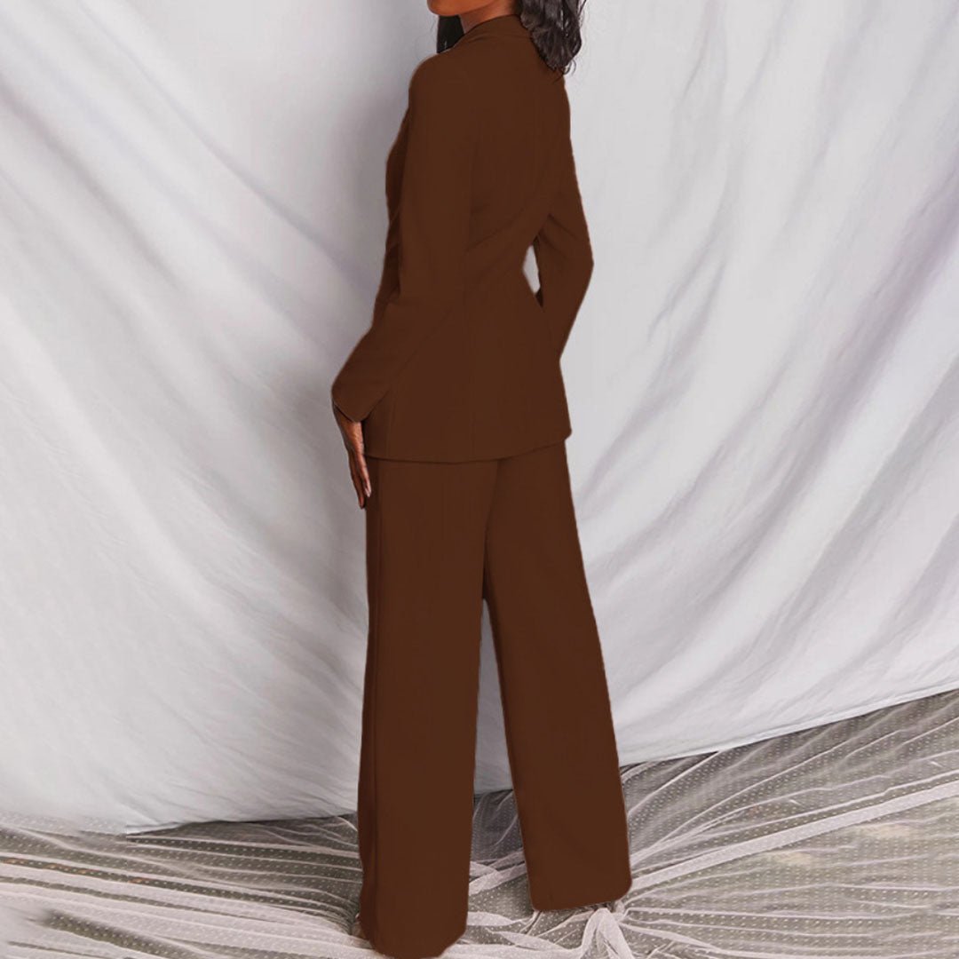 Ophelia V-Front Blazer and Trouser Set
