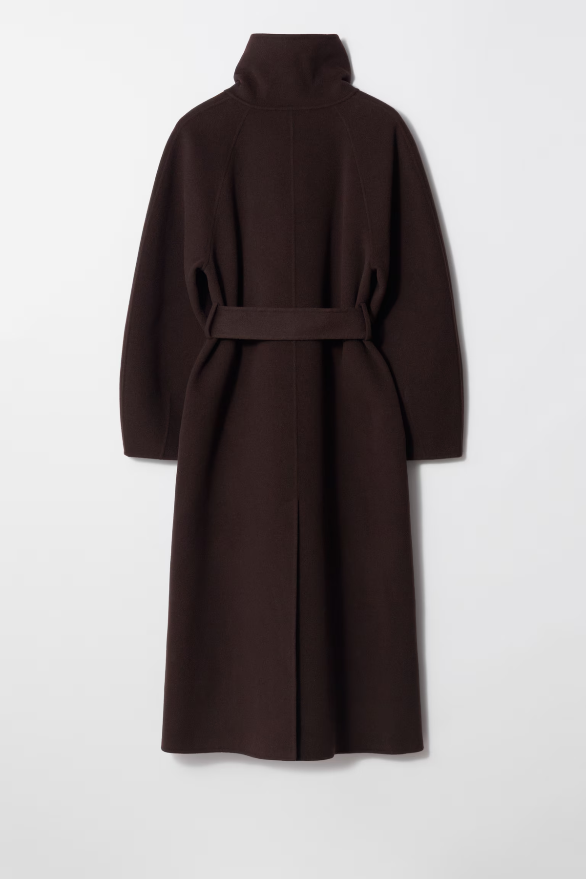 Odette Belted High-Collar Long Coat