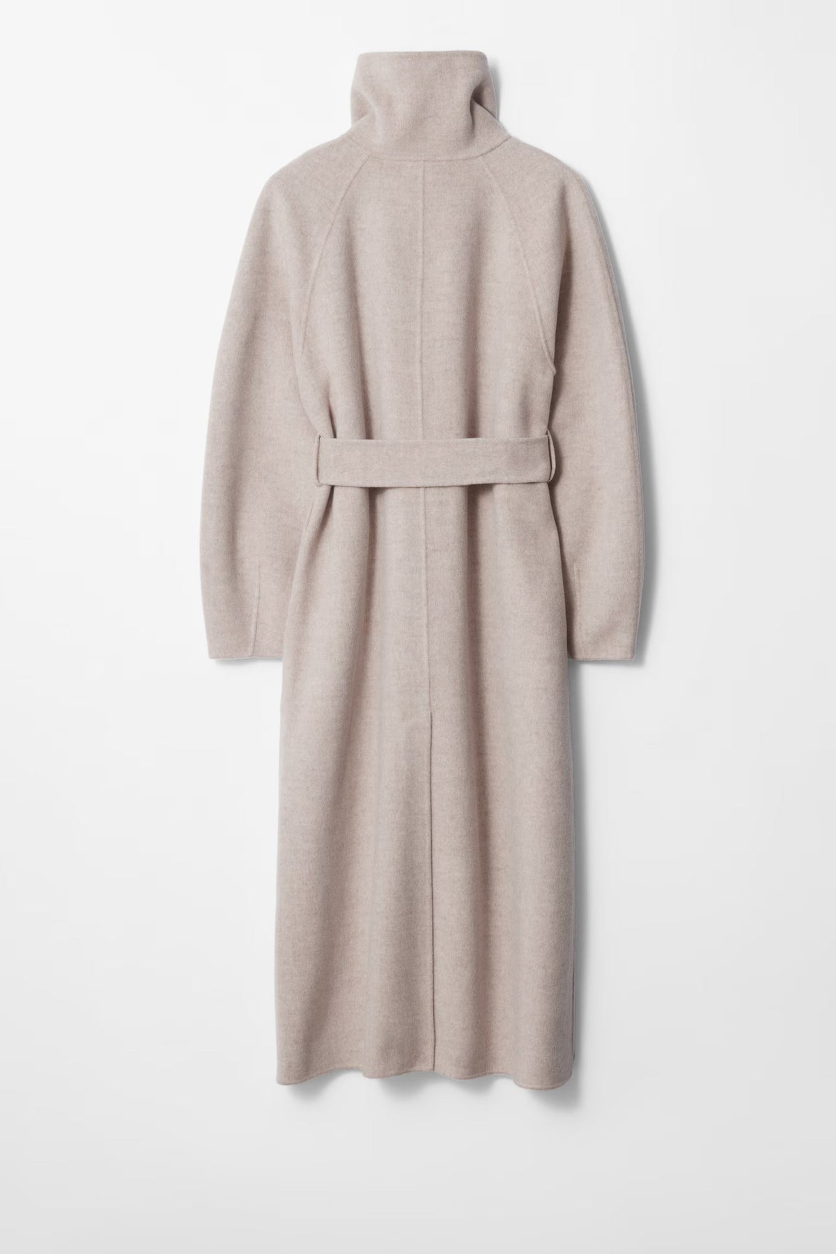 Odette Belted High-Collar Long Coat