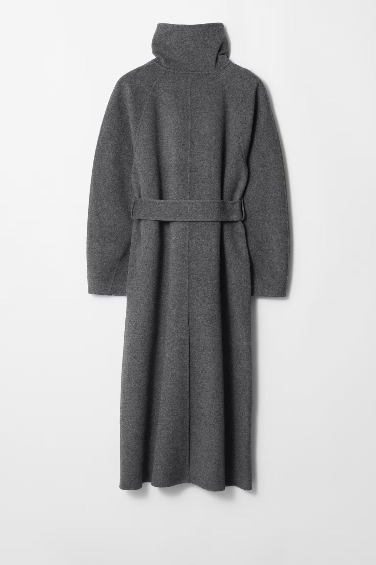 Odette Belted High-Collar Long Coat