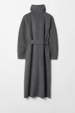 Odette Belted High-Collar Long Coat