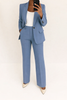 Margaux Single-Breasted Blazer Wide-Leg Suit Set Professional
