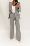Margaux Single-Breasted Blazer Wide-Leg Suit Set Professional