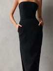 Evangeline Strapless Midi Dress