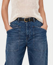 Clementine Mid-Rise Utility Barrel Jeans