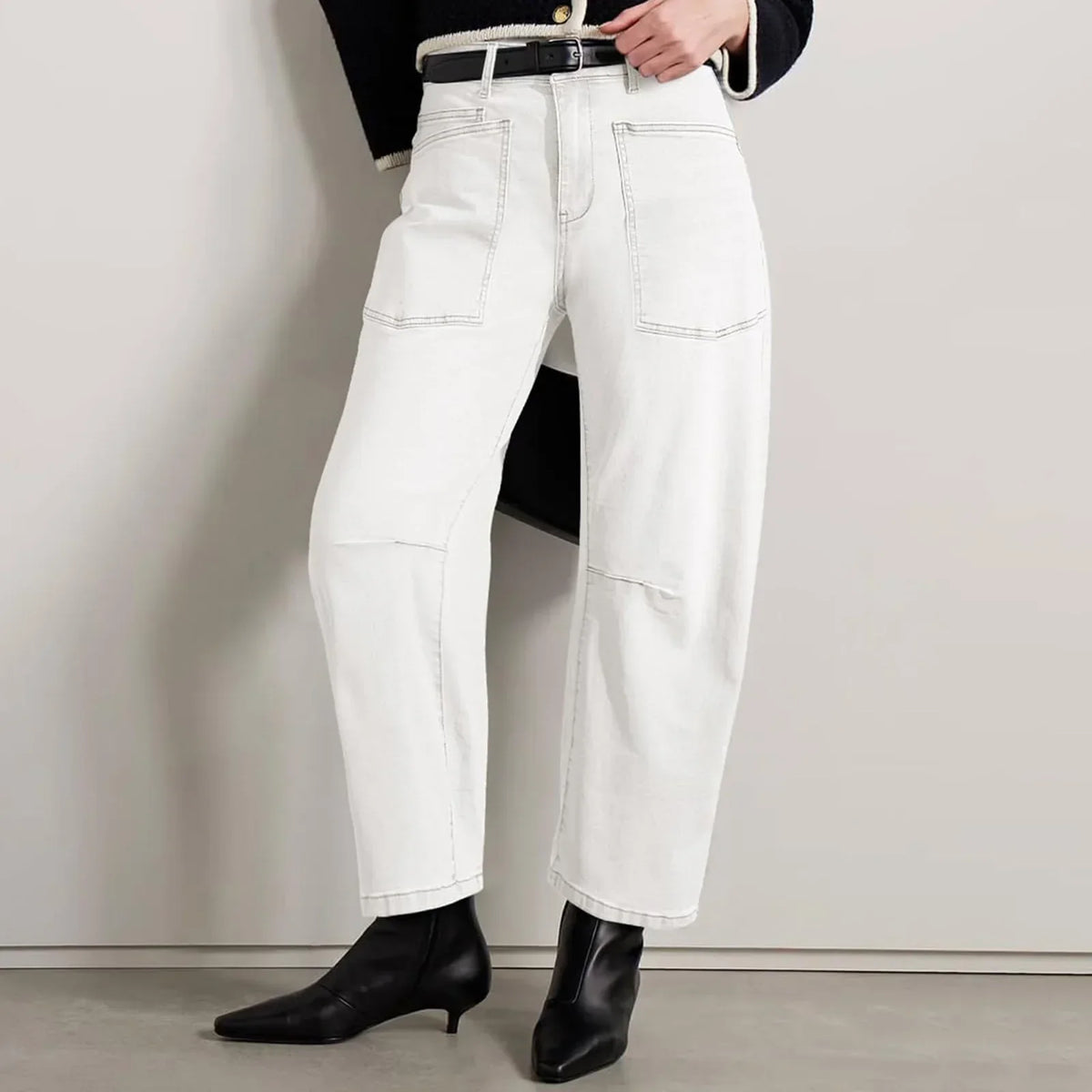 Clementine Mid-Rise Utility Barrel Jeans