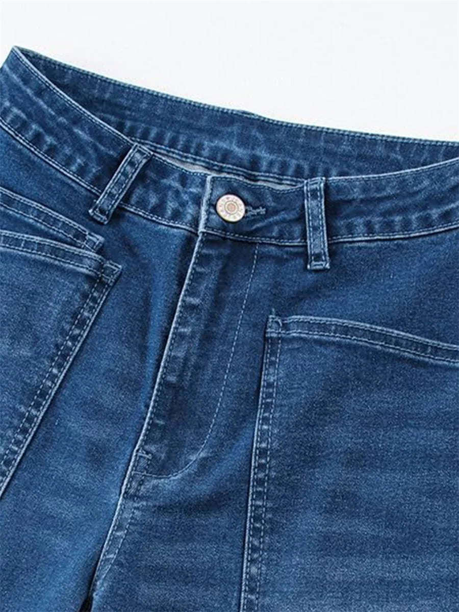 Clementine Mid-Rise Utility Barrel Jeans