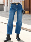 Clementine Mid-Rise Utility Barrel Jeans