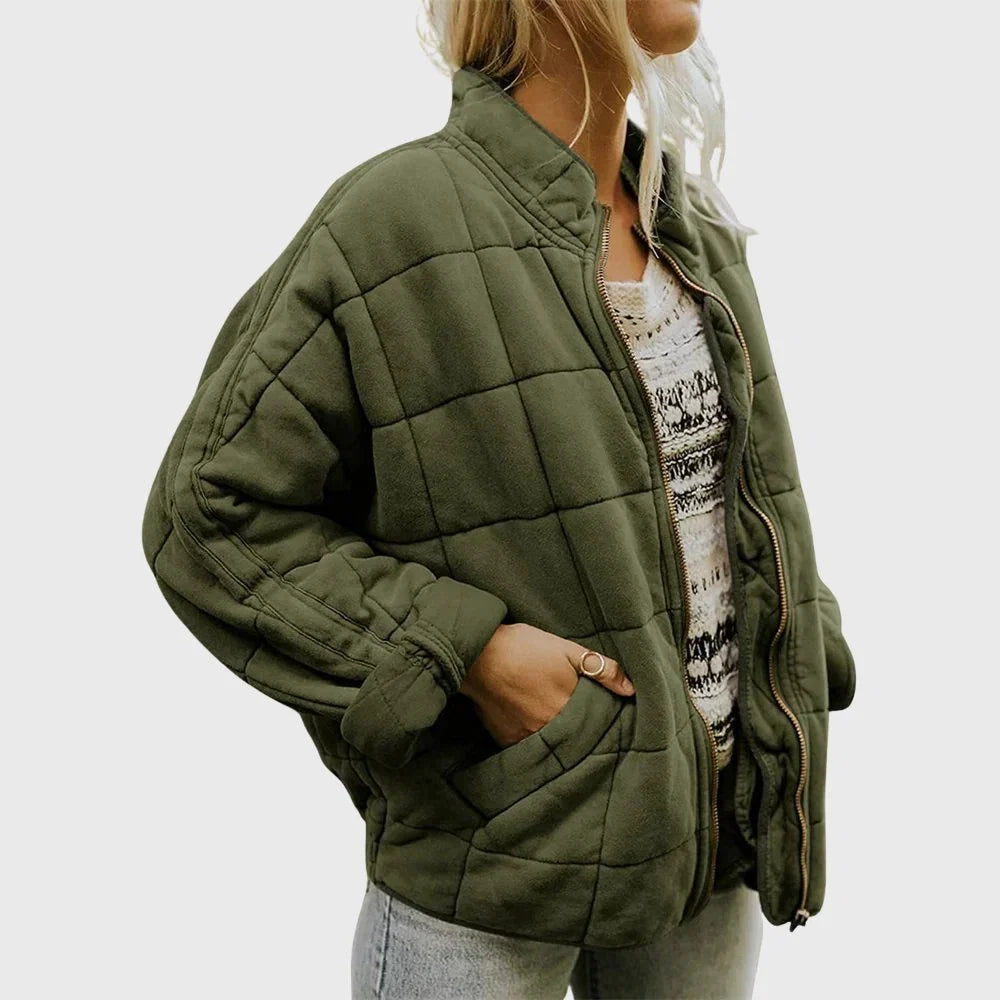 Juliette Quilted Oversized Bomber Jacket