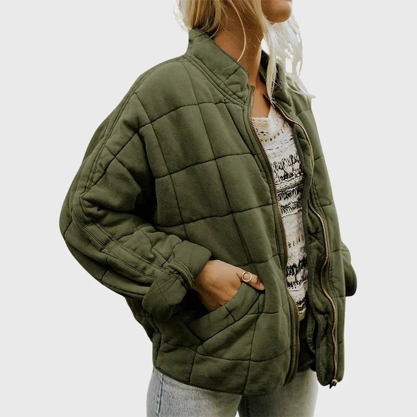 Juliette Quilted Oversized Bomber Jacket