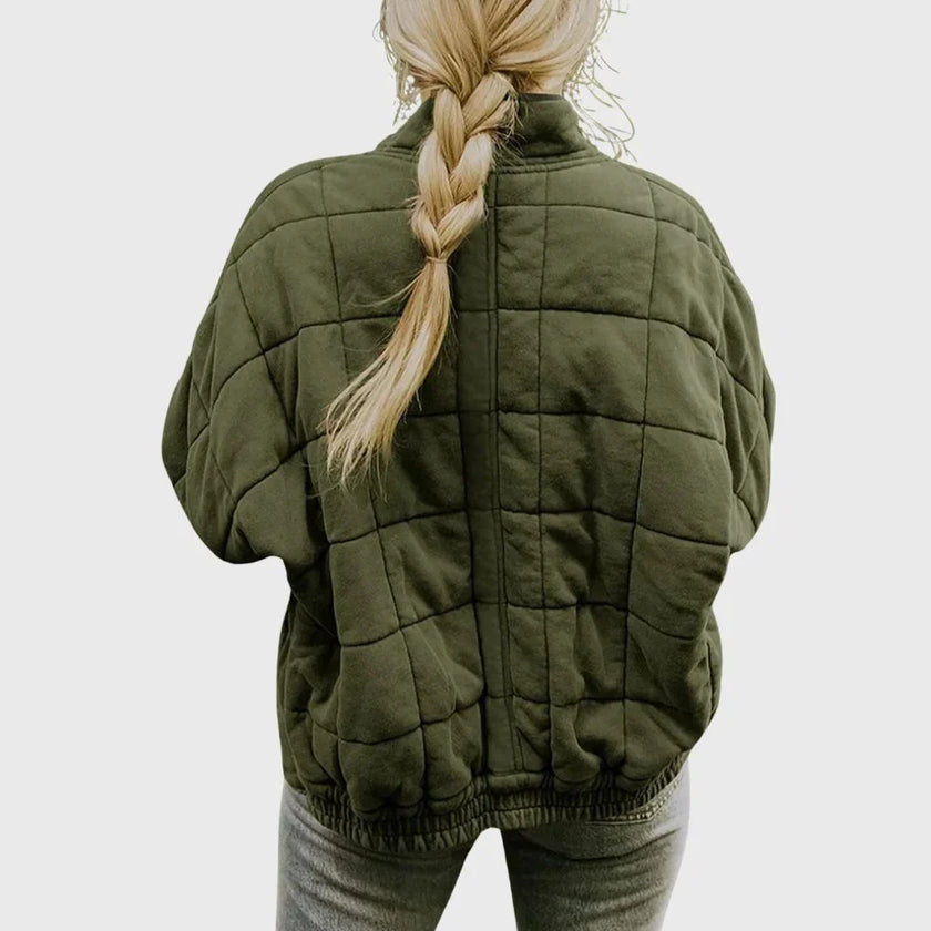 Juliette Quilted Oversized Bomber Jacket