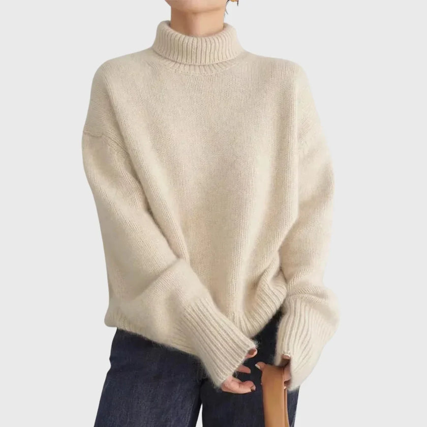 Anastasia High-Neck Cashmere Sweater
