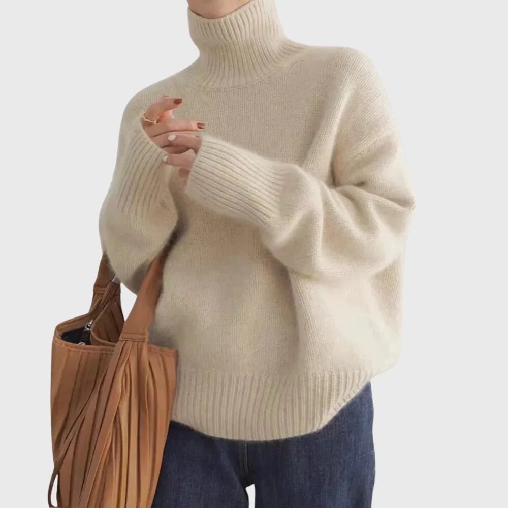 Anastasia High-Neck Cashmere Sweater