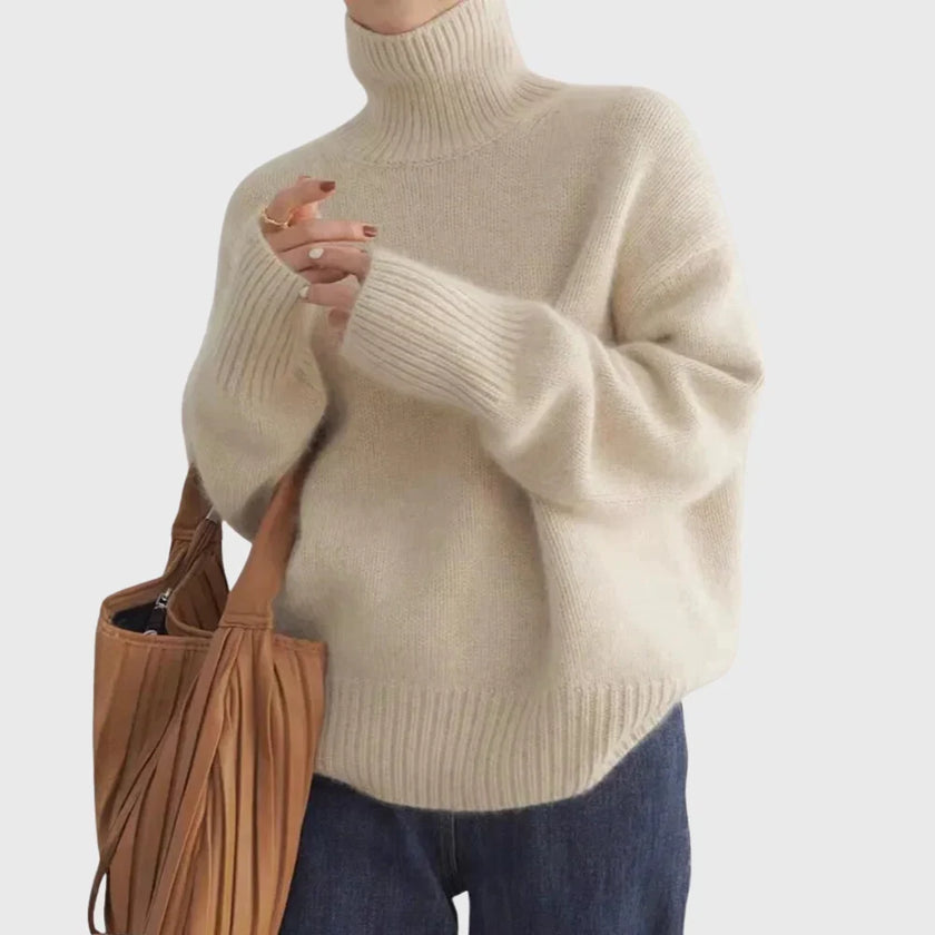 Anastasia High-Neck Cashmere Sweater