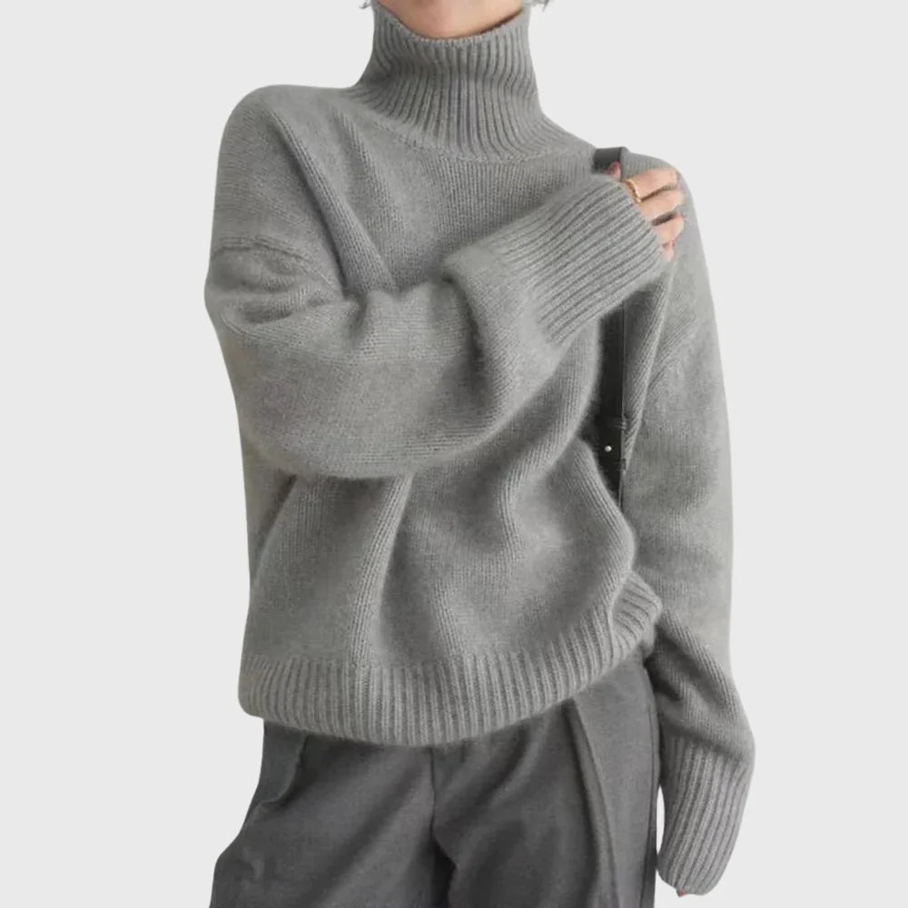 Anastasia High-Neck Cashmere Sweater