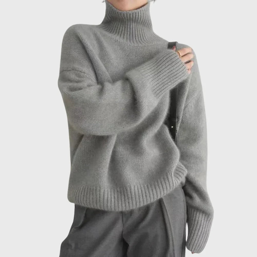 Anastasia High-Neck Cashmere Sweater