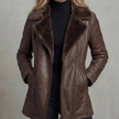 Constance Shearling-Lined Leather Jacket
