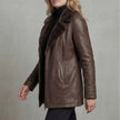 Constance Shearling-Lined Leather Jacket
