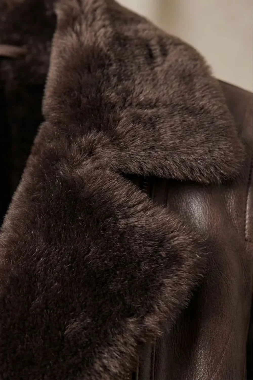 Constance Shearling-Lined Leather Jacket