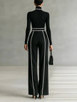 Marguerite Belted Turtleneck Two-Piece Set