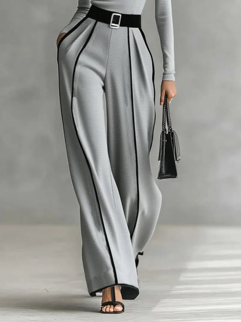 Marguerite Belted Turtleneck Two-Piece Set