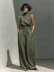 Zaira Sleeveless Tank Wide-Leg Pant Set